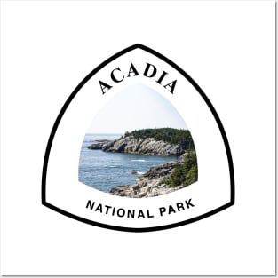 Acadia National Park trail marker Posters and Art